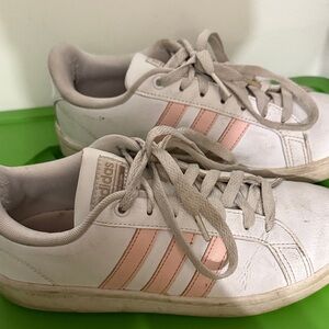 Adidas White and Light Pink Superstar 2014 Casual Sneakers Women’s Size 6